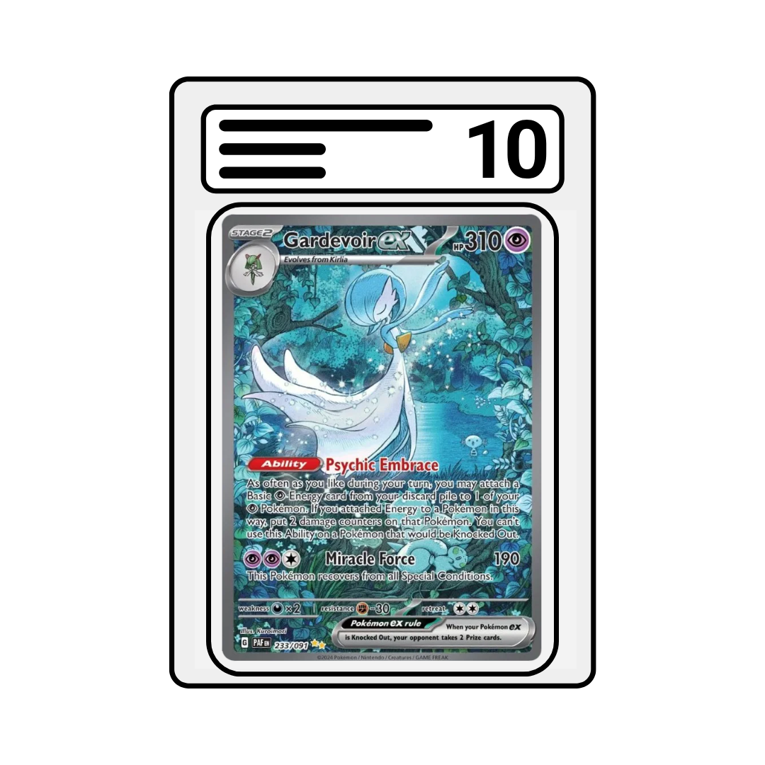 Graded Karte Pokemon PAF 233 Gardevoir EX Special Illustration Rare