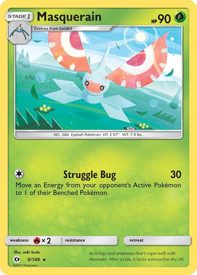 Image for Masquerain (SM Base Set) (8/149) - Pokemon