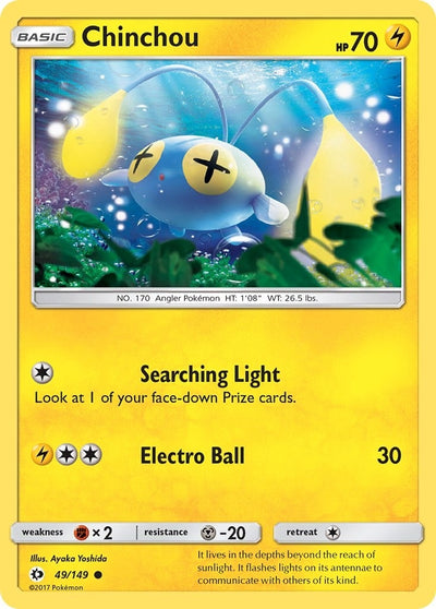 Image for Chinchou (SM Base Set) (49/149) - Pokemon