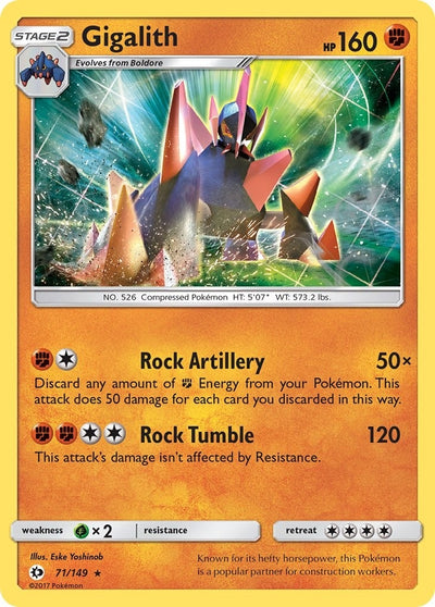 Image for Gigalith (SM Base Set) (71/149) - Pokemon