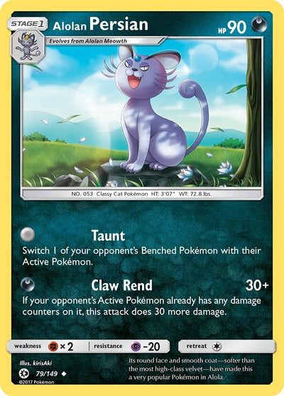 Image for Alolan Persian (SM Base Set) (79/149) - Pokemon