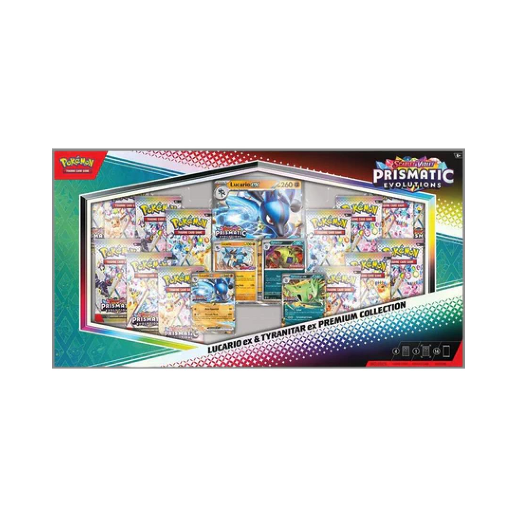 Prismatic Evolutions: Lucario ex & Tyranitar ex Premium Collection