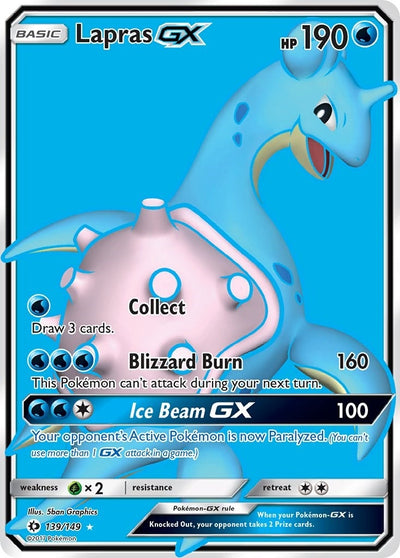 Image for Lapras GX (Full Art) (SM Base Set) (139/149) - Pokemon