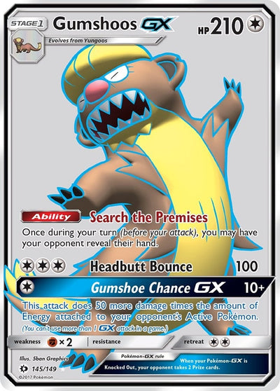 Image for Gumshoos GX (Full Art) (SM Base Set) (145/149) - Pokemon