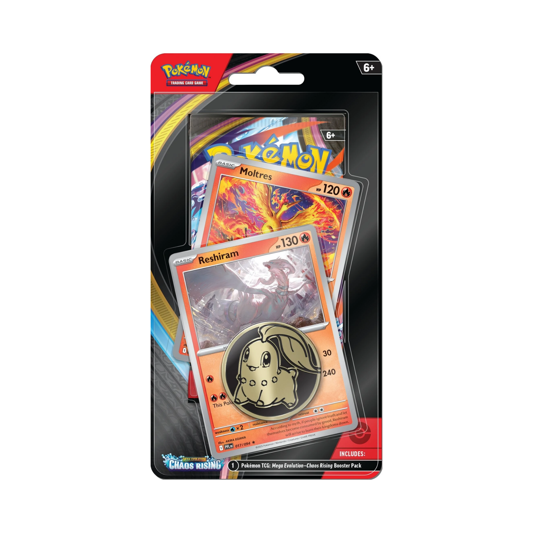 Chaos Rising: Reshiram Premium Checklane Blister