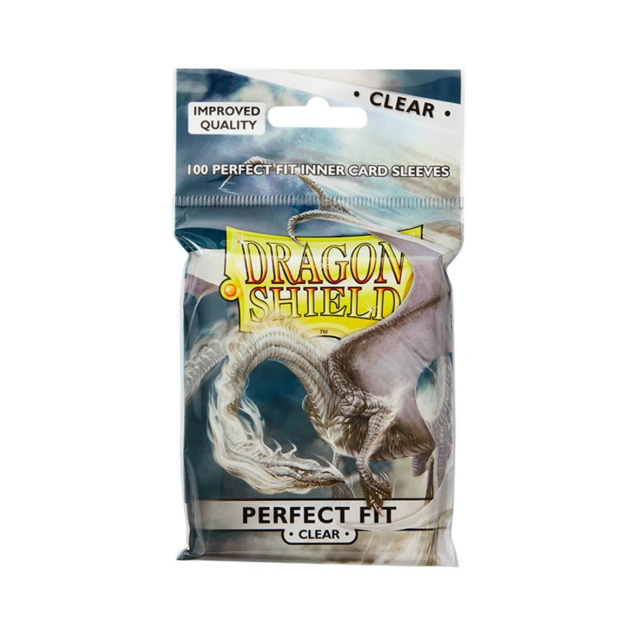 Dragon Shield Standard Perfect Fit Sleeves - Clear/Clear (100 Sleeves)