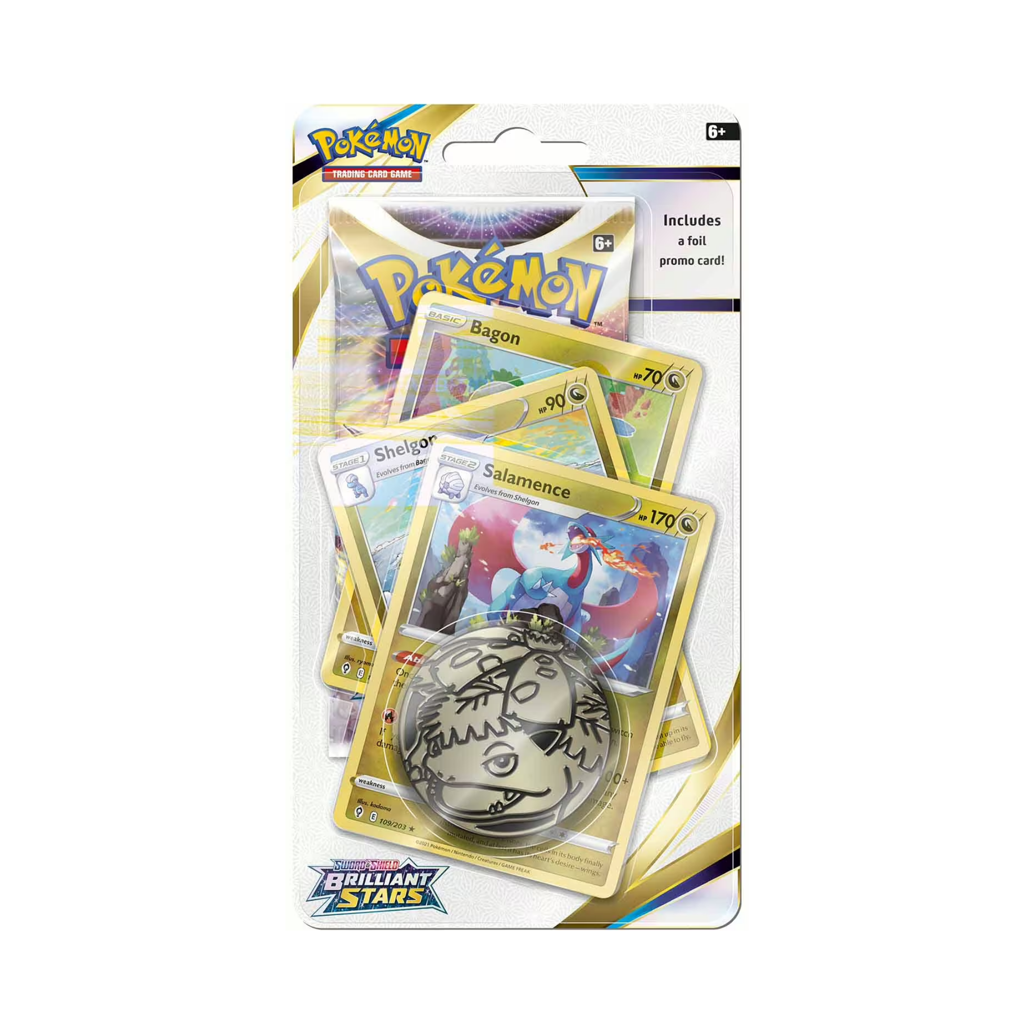 Brilliant Stars: Salamence Premium Checklane Blister