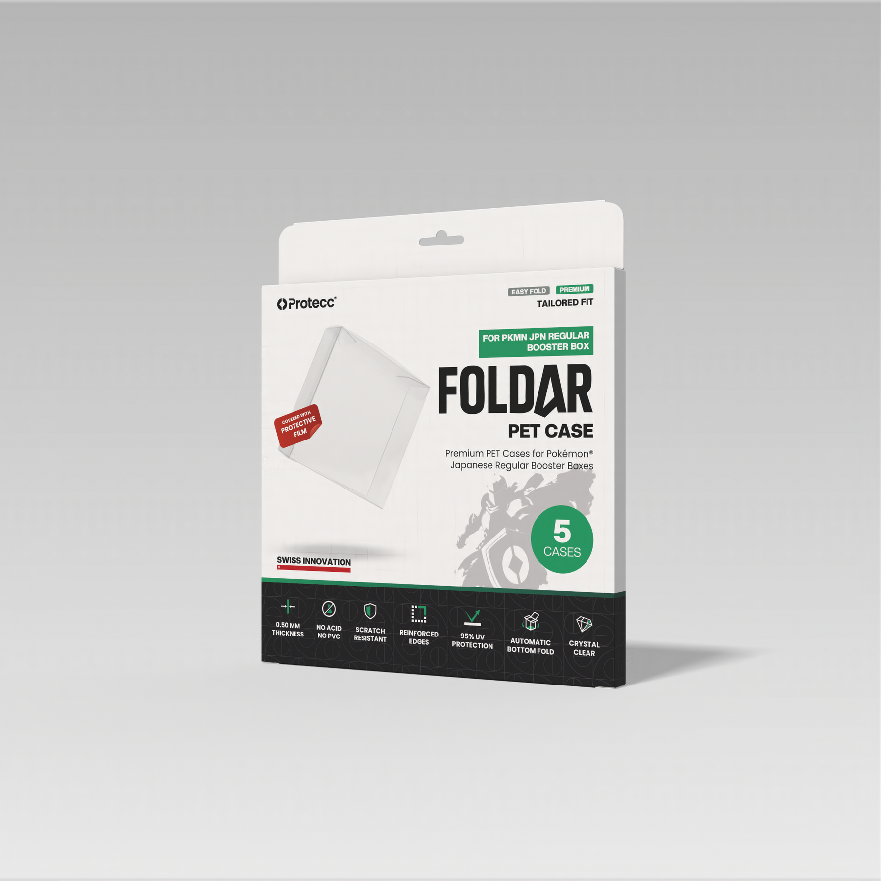 Protecc PET Case Pokémon Japanisch Booster Box - 5er Pack