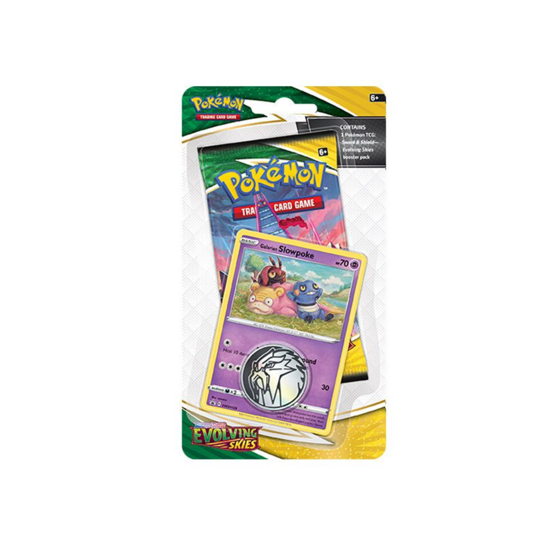Pokémon Evolving Skies: Galarian Slowpoke 1-Pack Blister