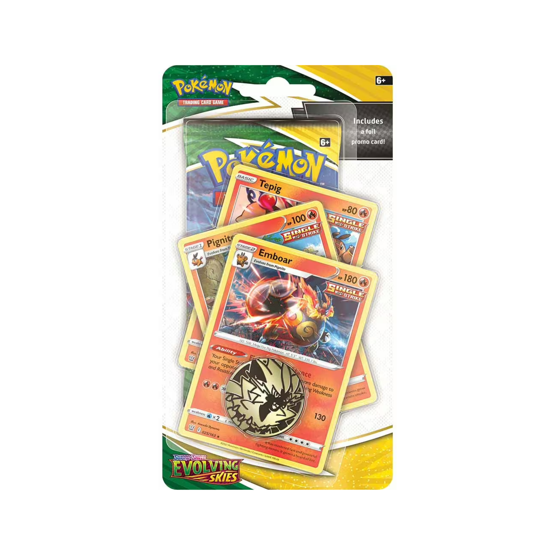 Pokémon Evolving Skies: Emboar Premium Checklane Blister