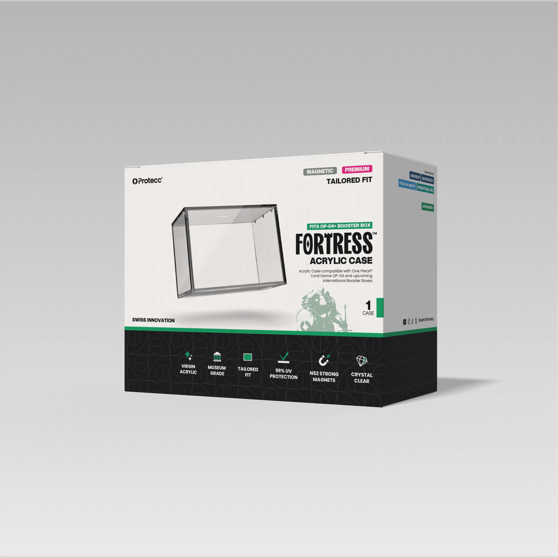 Protecc Acryl Case One Piece English Booster Box (OP-04 and Upcoming)