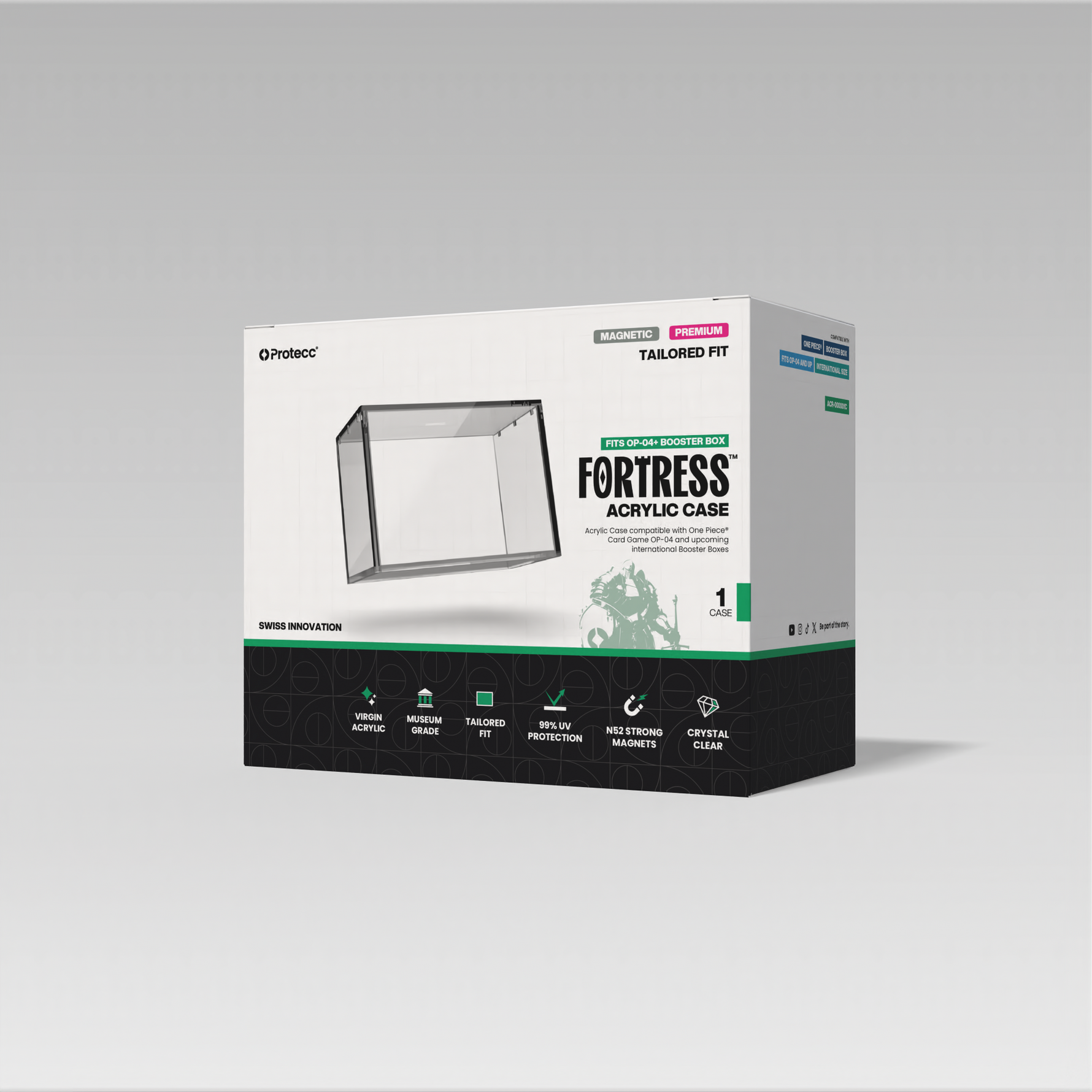 Protecc Acryl Case One Piece English Booster Box (OP-04 and Upcoming)