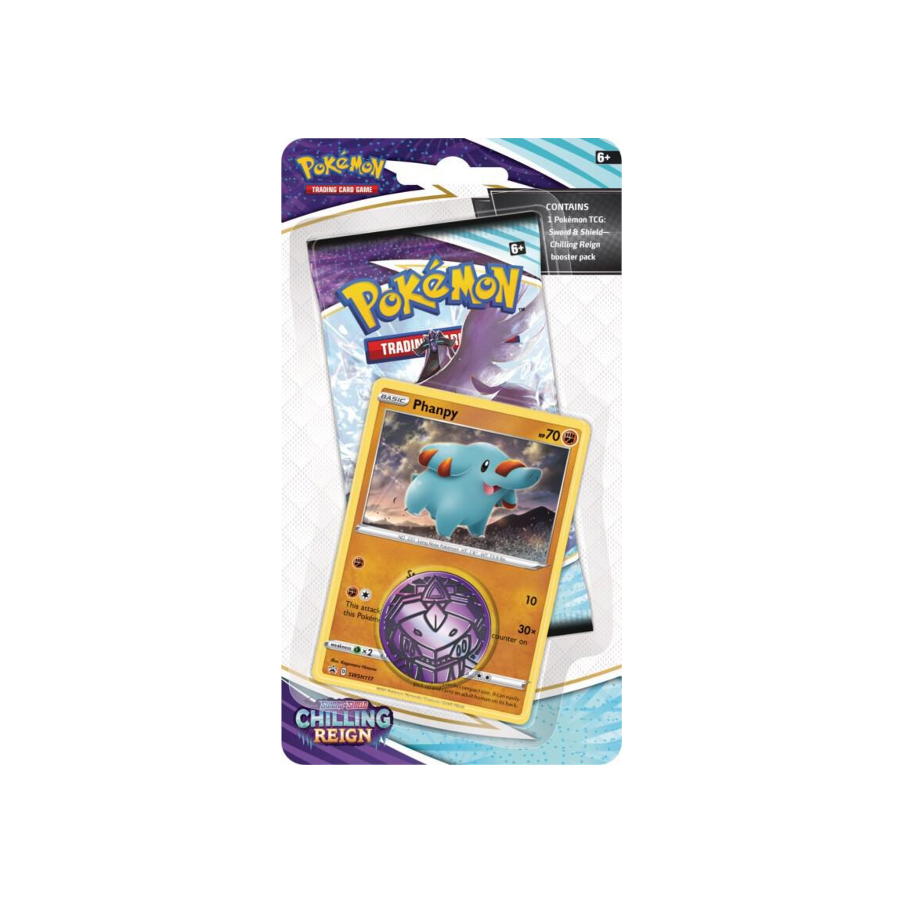 Pokémon Chilling Reign: Phanpy 1|Pack Blister