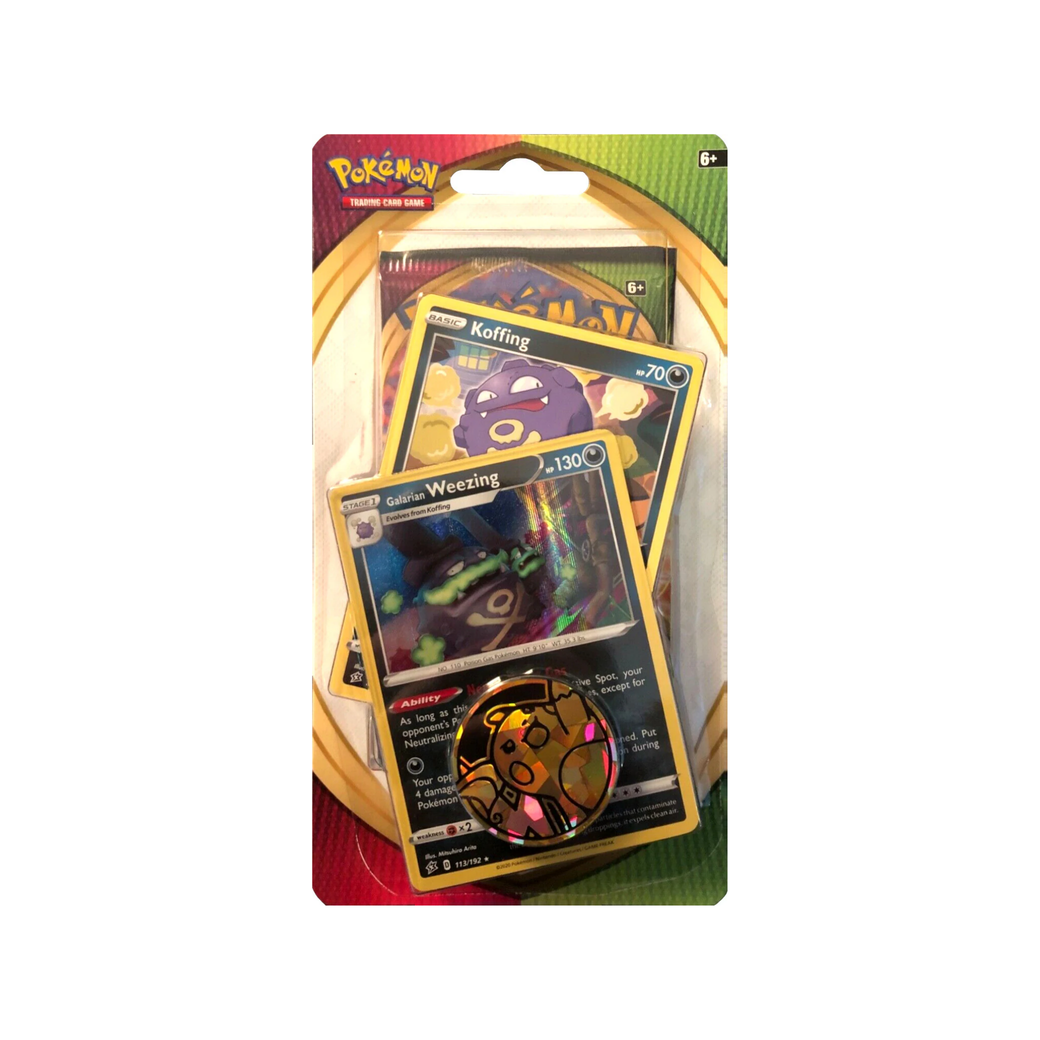 Pokémon Vivid Voltage: Galarian Weezing Stage 1 Blister