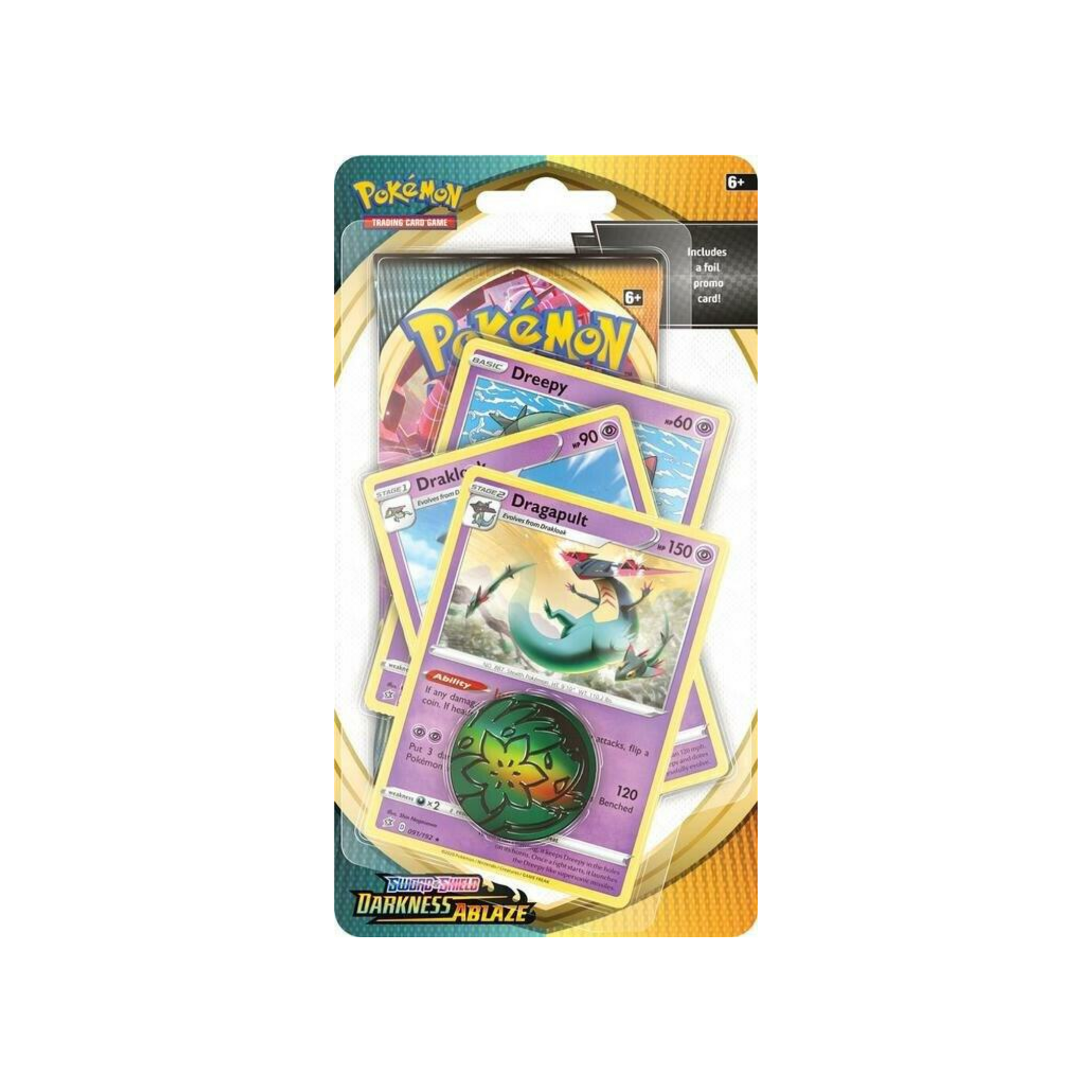 Pokémon Darkness Ablaze: Dragapult Premium Checklane Blister