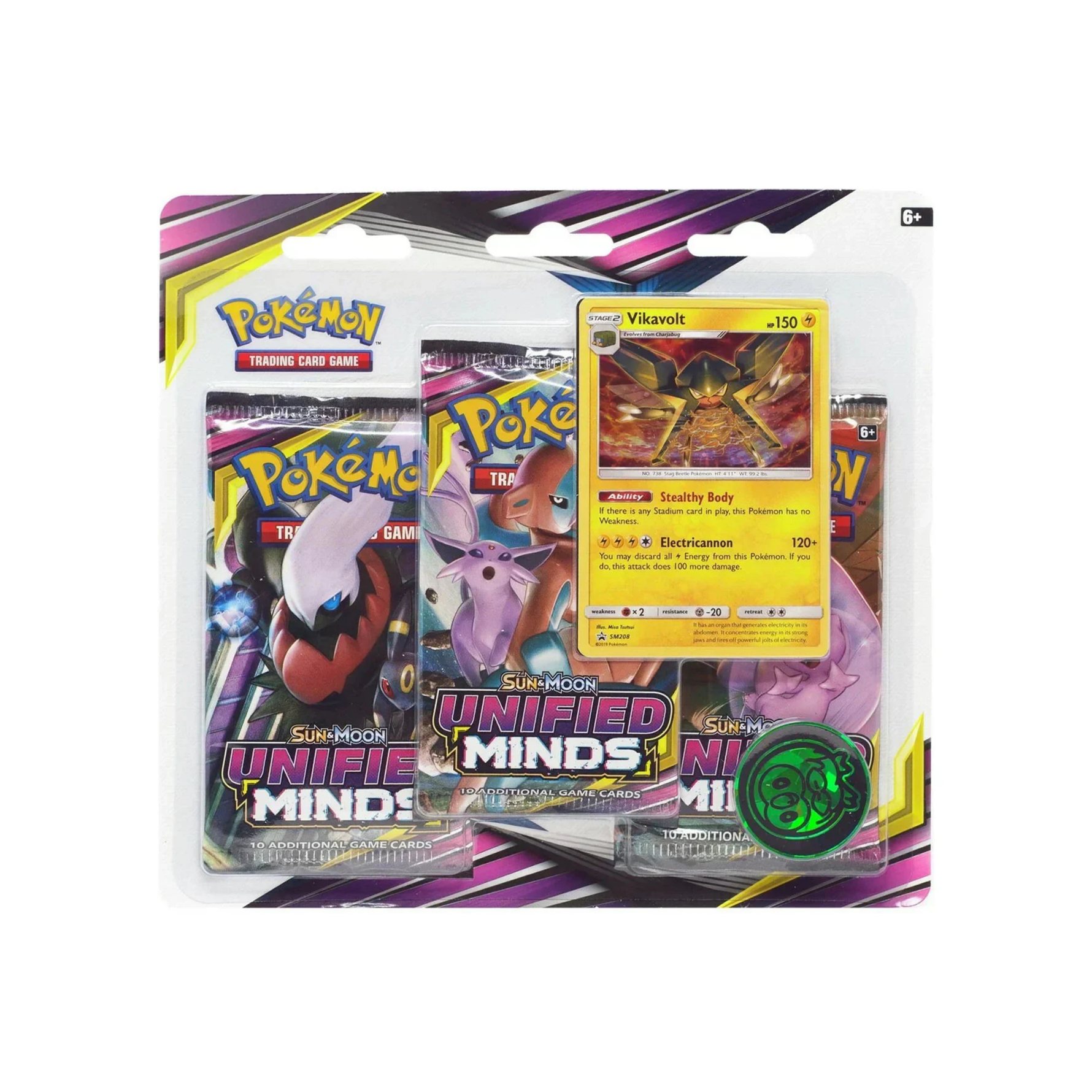 Pokémon Unified Minds: Vikavolt 3|Pack Blister