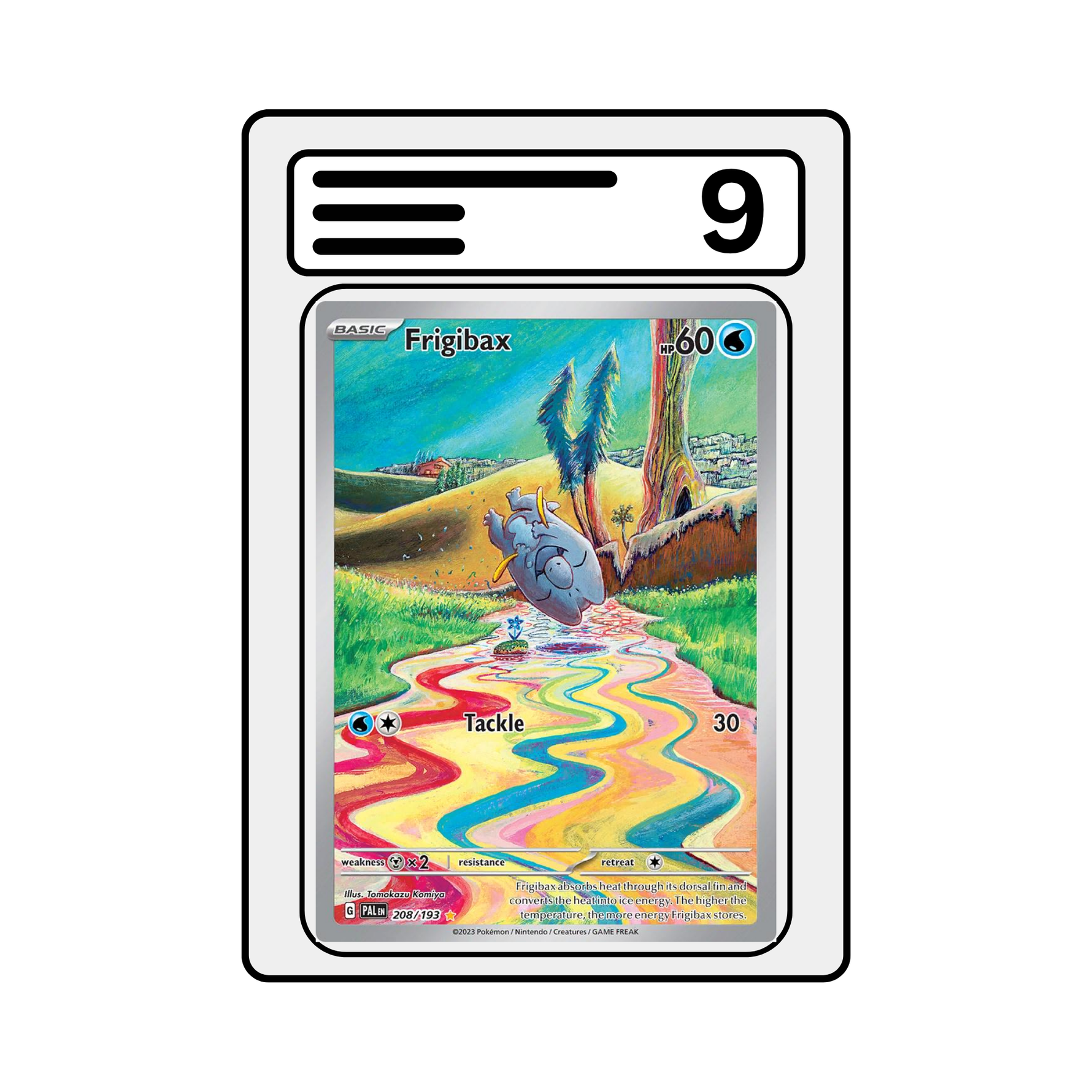 Graded Karte Pokemon Paldea Evolved 208 Frigibax