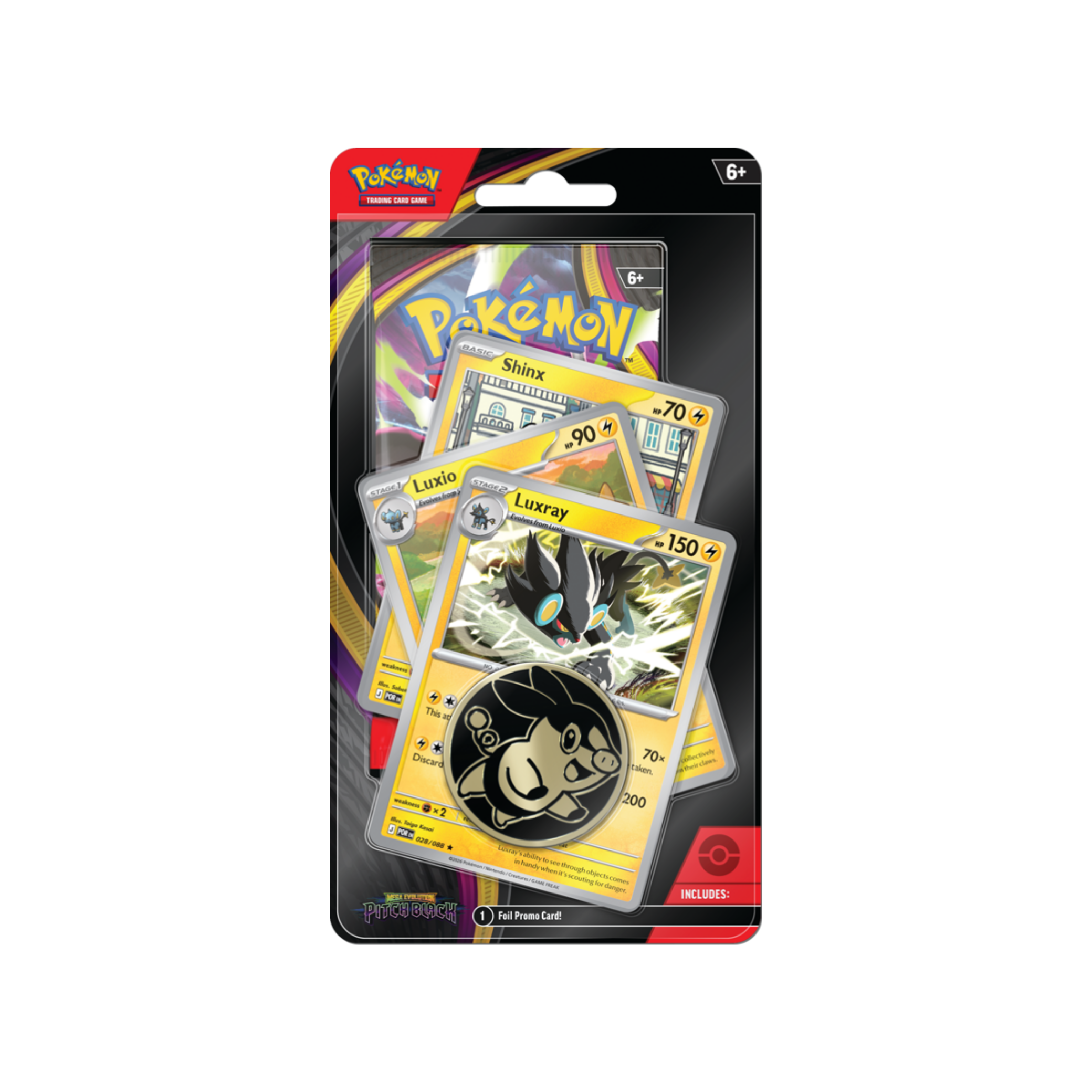 Pokémon Mega Evolution Pitch Black: Luxray Premium Checklane Blister