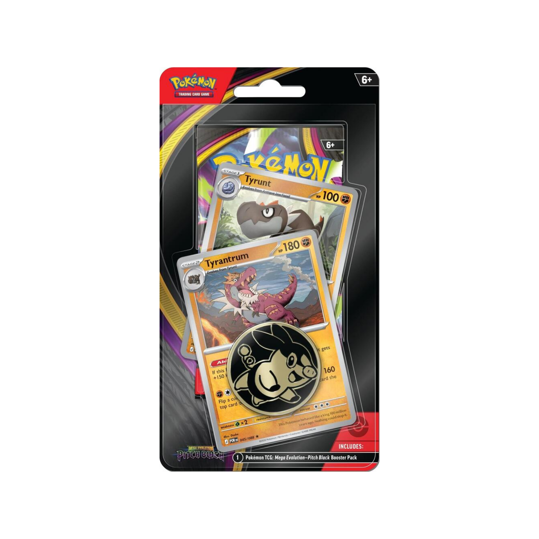 Pokémon Mega Evolution Pitch Black: Tyrantrum Premium Checklane Blister