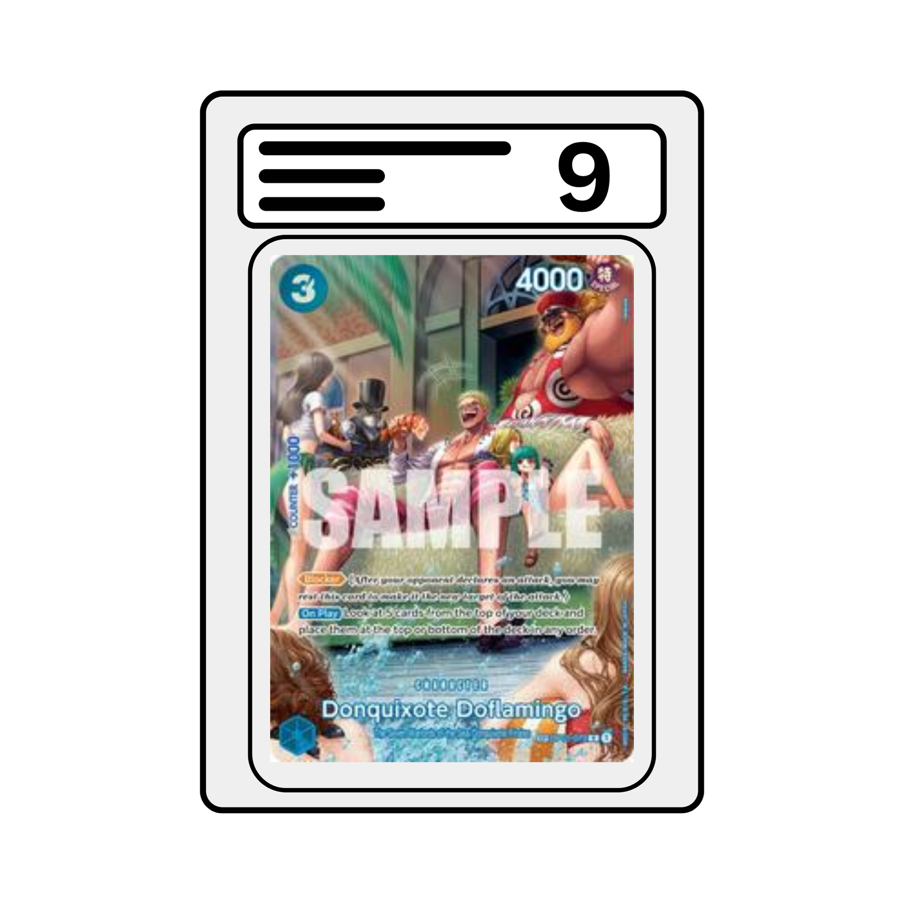 Graded Karte One Piece OP01 073 Donquixote Doflamingo Special Alternate Art