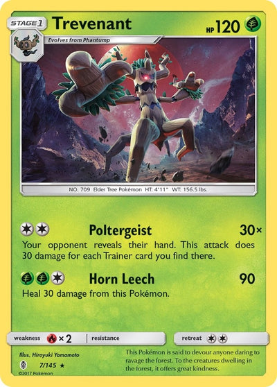Image for Trevenant (SM - Guardians Rising) (7/145) - Pokemon