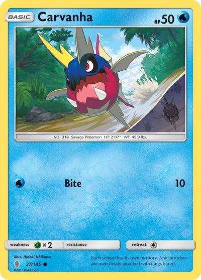 Image for Carvanha (SM - Guardians Rising) (27/145) - Pokemon