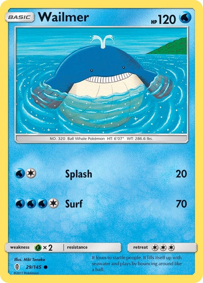 Image for Wailmer (SM - Guardians Rising) (29/145) - Pokemon