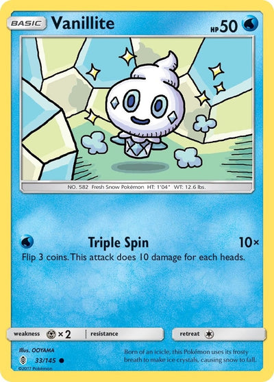 Image for Vanillite (SM - Guardians Rising) (33/145) - Pokemon
