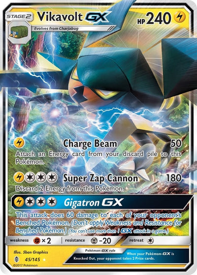 Image for Vikavolt GX (SM - Guardians Rising) (45/145) - Pokemon