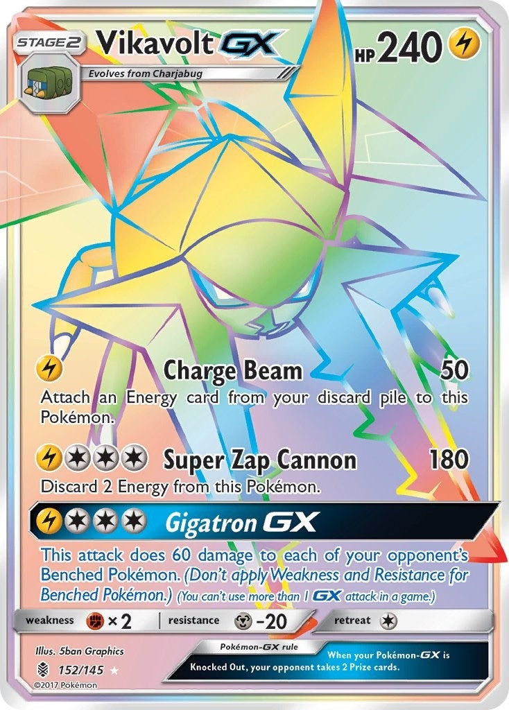 Image for Vikavolt GX (Secret) (SM - Guardians Rising) (152/145) - Pokemon