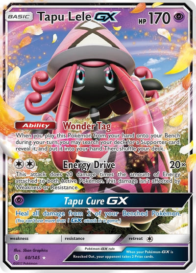 Image for Tapu Lele GX (SM - Guardians Rising) (60/145) - Pokemon