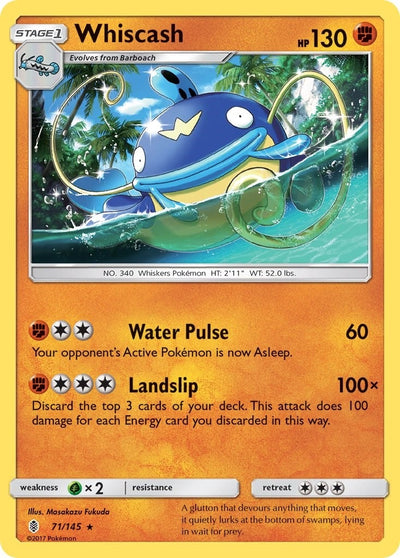 Image for Whiscash (SM - Guardians Rising) (71/145) - Pokemon