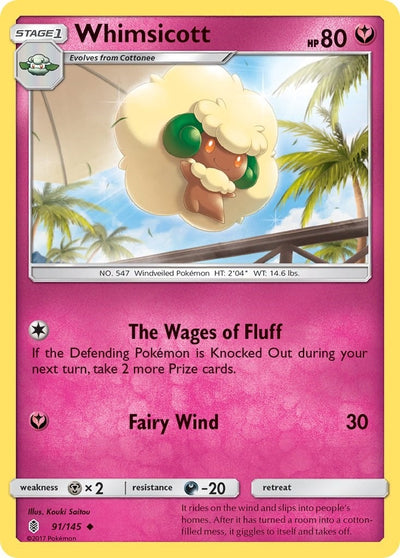 Image for Whimsicott (SM - Guardians Rising) (91/145) - Pokemon