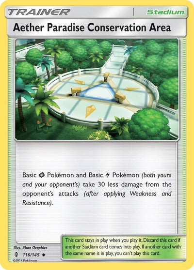 Image for Aether Paradise Conservation Area (SM - Guardians Rising) (116/145) - Pokemon