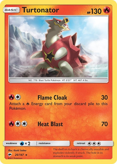 Image for Turtonator (SM - Burning Shadows) (26/147) - Pokemon