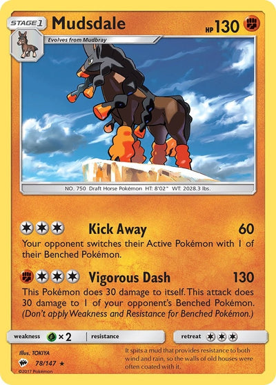 Image for Mudsdale (SM - Burning Shadows) (78/147) - Pokemon
