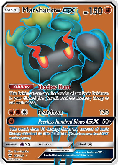 Image for Marshadow GX (Full Art) (SM - Burning Shadows) (137/147) - Pokemon