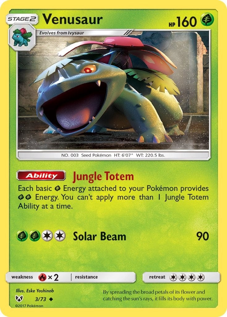 Image for Venusaur (Shining Legends) (3/73) - Pokemon