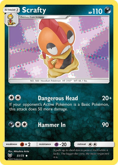 Image for Scrafty (Shining Legends) (51/73) - Pokemon