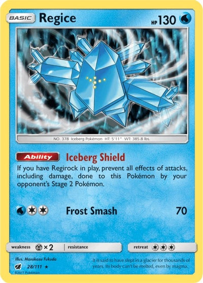 Image for Regice (SM - Crimson Invasion) (28/111) - Pokemon