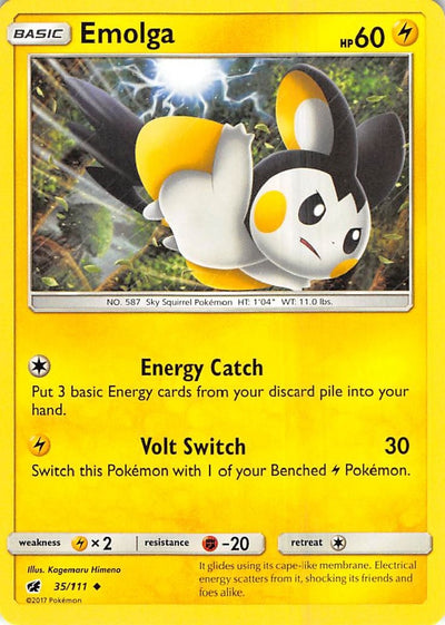 Image for Emolga (SM - Crimson Invasion) (35/111) - Pokemon