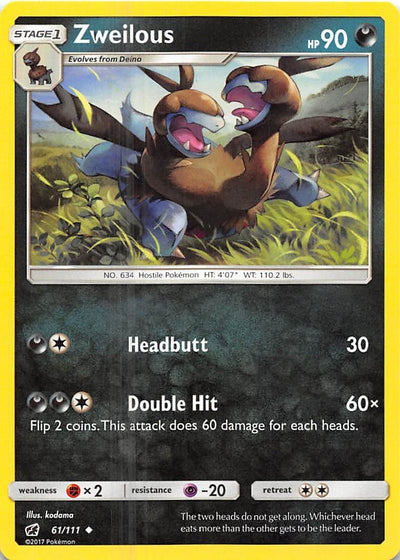 Image for Zweilous (SM - Crimson Invasion) (61/111) - Pokemon