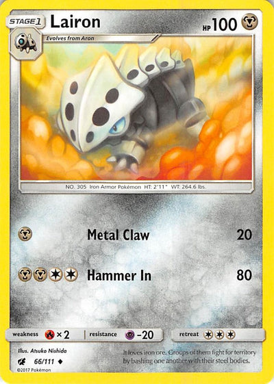 Image for Lairon (SM - Crimson Invasion) (66/111) - Pokemon