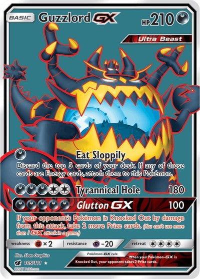Image for Guzzlord GX (Full Art) (SM - Crimson Invasion) (105/111) - Pokemon