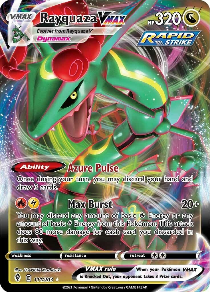 Rayquaza VMAX (SWSH07: Evolving Skies) (111/203)