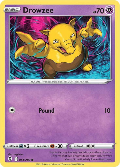 Drowzee (SWSH07: Evolving Skies) (061/203)