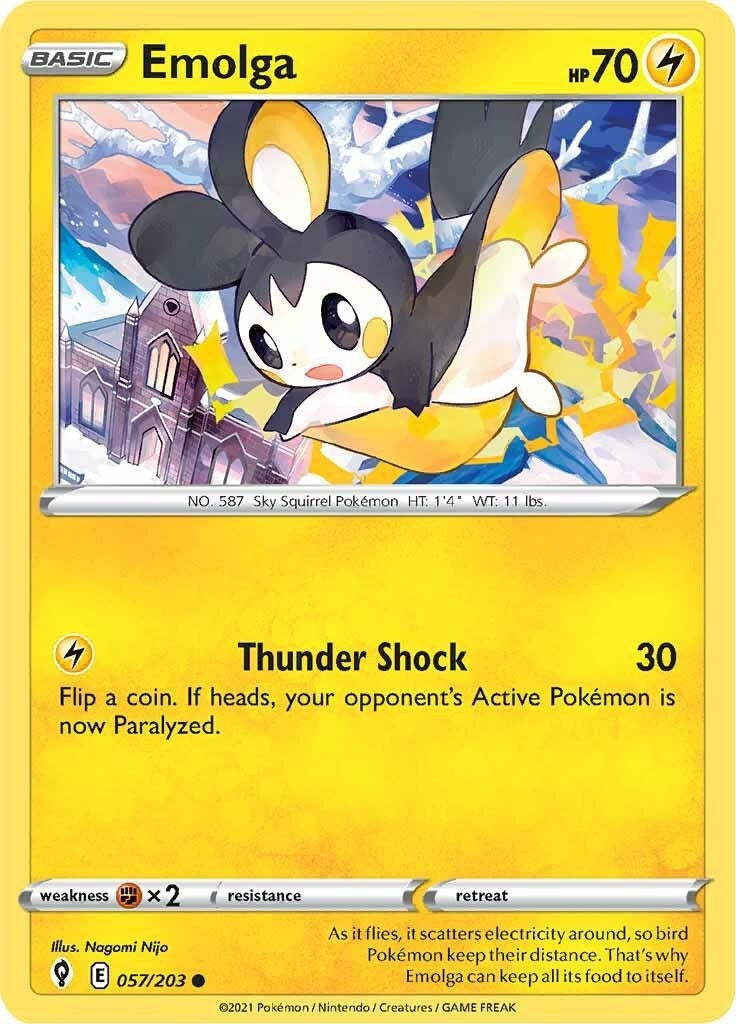 Emolga (SWSH07: Evolving Skies) (057/203)