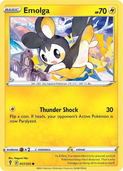 Emolga (SWSH07: Evolving Skies) (057/203) 