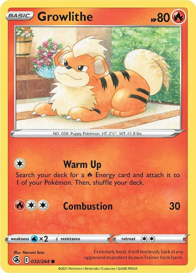 Growlithe (SWSH08: Fusion Strike) (032/264) 