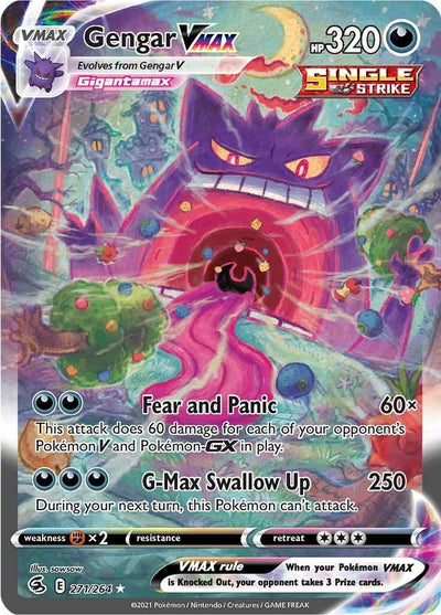 Gengar VMAX (Alternate Art Secret) (SWSH08: Fusion Strike) (271/264)